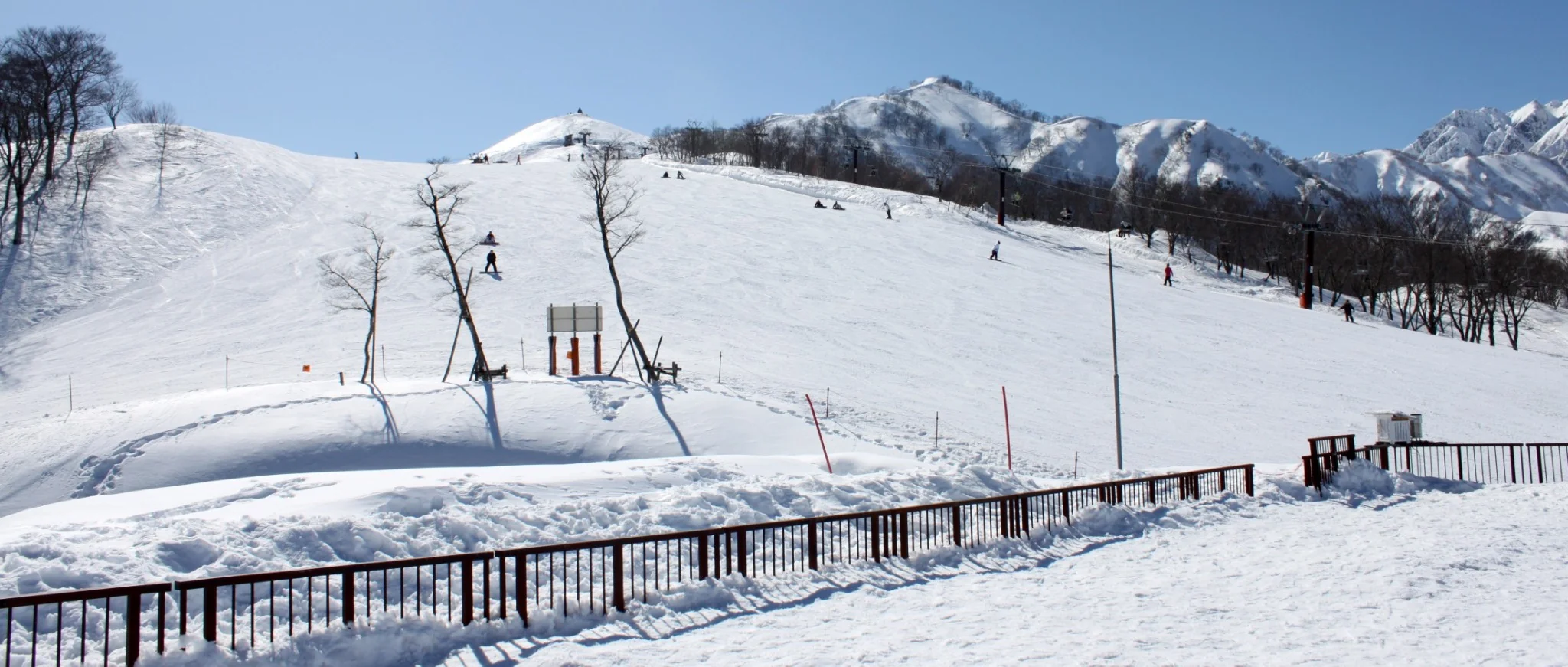 雪に包まれた冬の白馬